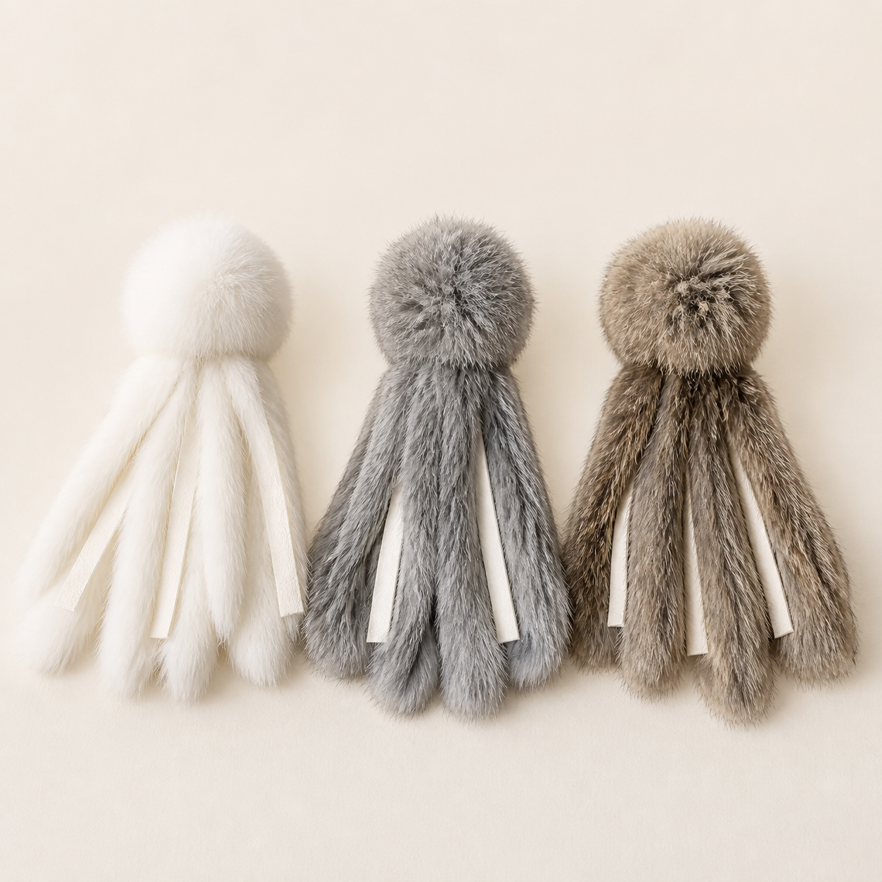 Rabbit Fur Octopus Toy