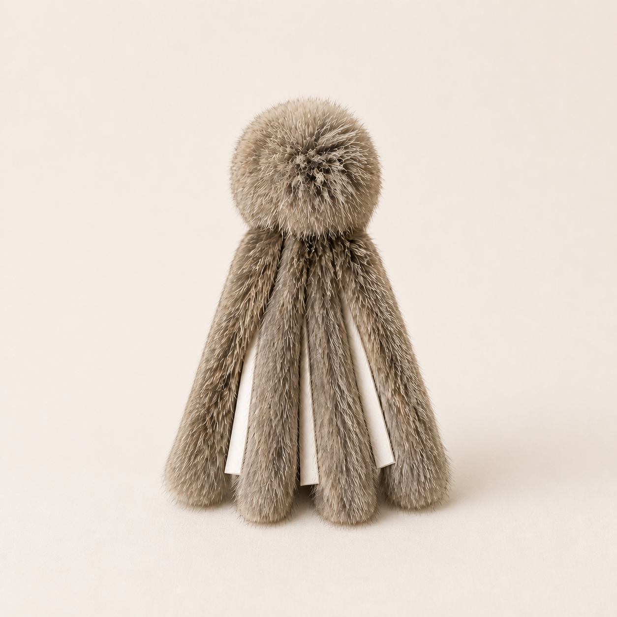Rabbit Fur Octopus Toy